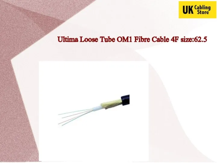 Ultima Loose Tube OM1 Fibre Cable 4F size:62.5