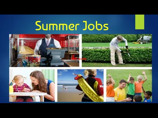 Summer Jobs 1000 words