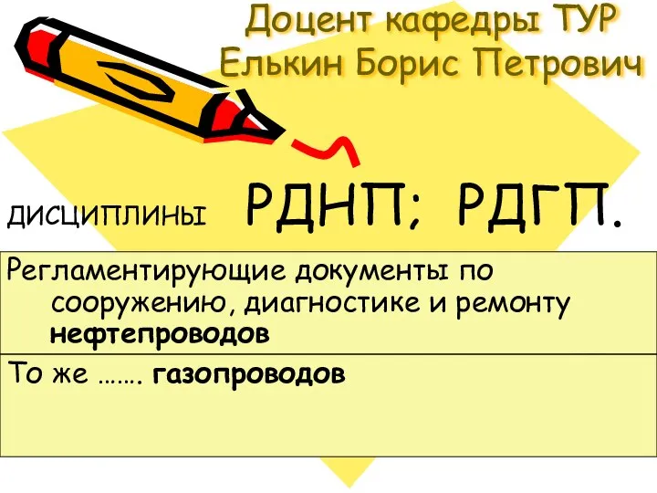 Регламентирующие документы по сооружению, диагностике и ремонту нефтепроводов