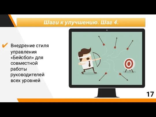 Шаги к улучшению. Шаг 4. Внедрение стиля управления «Бейсбол» для совместной работы руководителей всех уровней 17