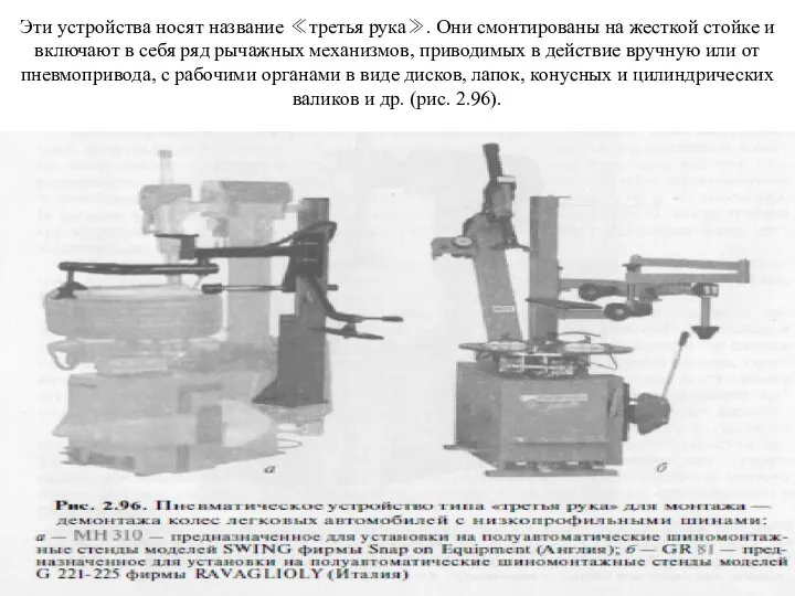 Эти устройства носят название ≪третья рука≫. Они смонтированы на жесткой стойке и