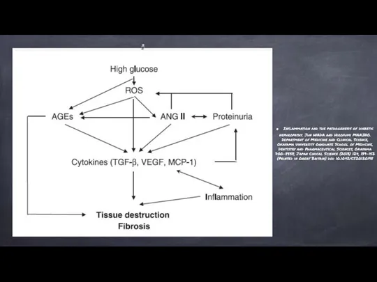 . Inflammation and the pathogenesis of diabetic nephropathy. Jun WADA and Hirofumi