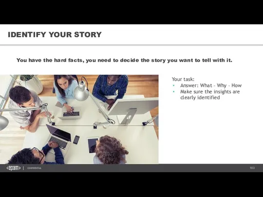 IDENTIFY YOUR STORY You have the hard facts, you need to decide