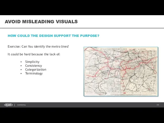 AVOID MISLEADING VISUALS AVOID MISLEADING VISUALS Exercise: Can You identify the metro