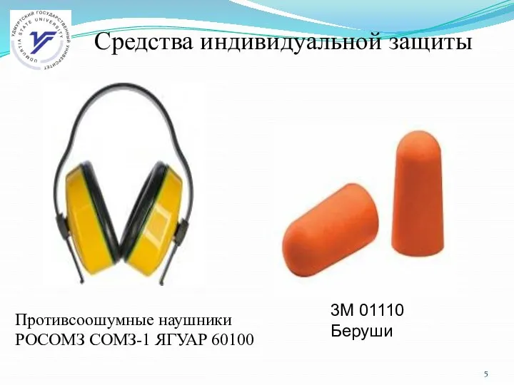 Средства индивидуальной защиты 3M 01110 Беруши Противсоошумные наушники РОСОМЗ СОМЗ-1 ЯГУАР 60100