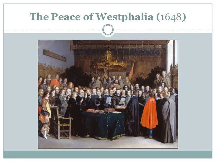The Peace of Westphalia (1648)