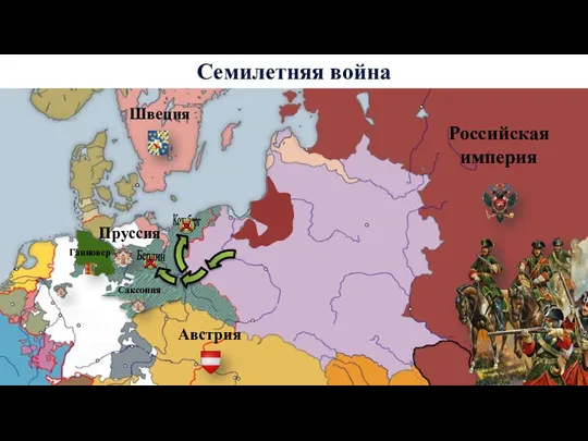Пруссия Ганновер Австрия Российская империя Швеция Саксония Берлин Кольберг Семилетняя война