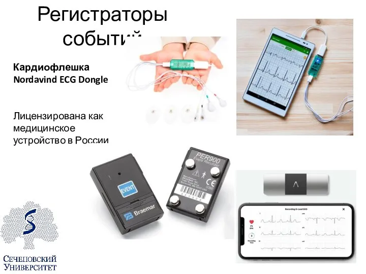 Регистраторы событий Кардиофлешка Nordavind ECG Dongle Лицензирована как медицинское устройство в России