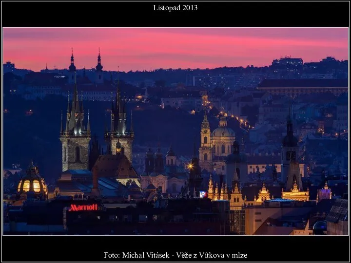 Foto: Michal Vitásek - Věže z Vítkova v mlze Listopad 2013