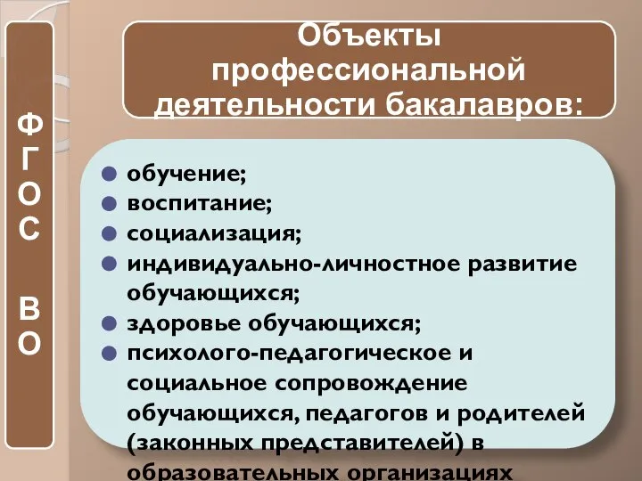 обучение; воспитание; социализация; индивидуально-личностное развитие обучающихся; здоровье обучающихся; психолого-педагогическое и социальное сопровождение