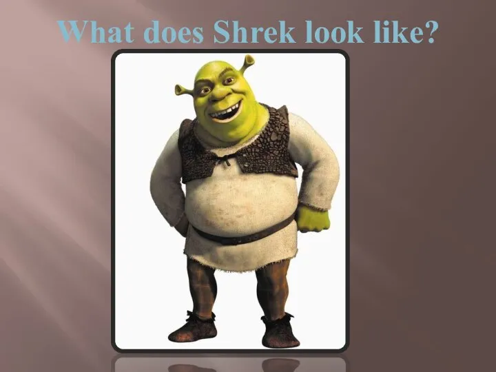 What does Shrek look like?