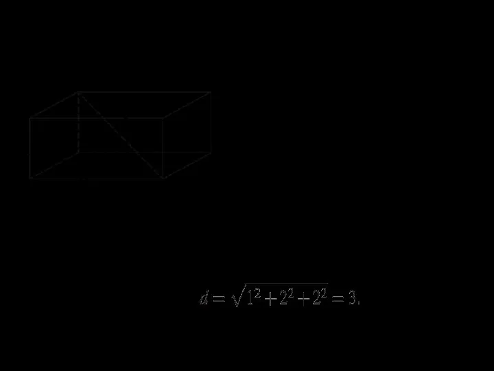5. Два ребра прямоугольного параллелепипеда, выходящие из одной вершины, равны 1, 2.