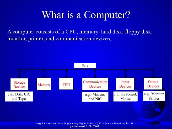 What is a Computer? A computer consists of a CPU, memory, hard