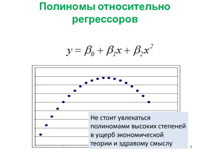 Полиномы относительно регрессоров