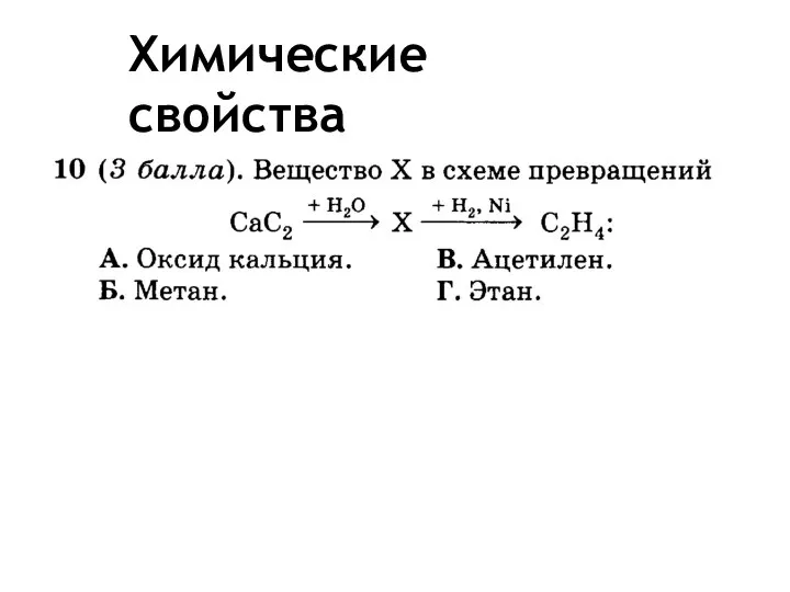 Химические свойства