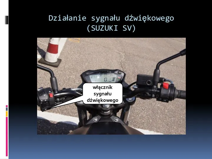 Działanie sygnału dźwiękowego (SUZUKI SV) włącznik sygnału dźwiękowego