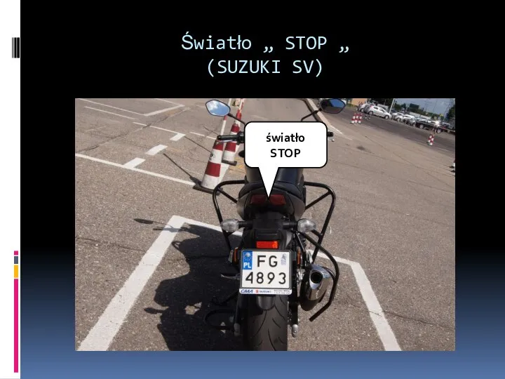 Światło „ STOP „ (SUZUKI SV) światło STOP