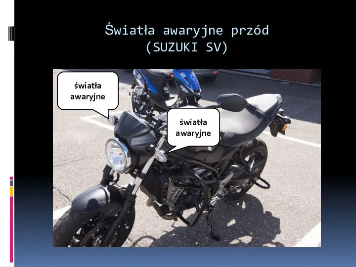 Światła awaryjne przód (SUZUKI SV) światła awaryjne światła awaryjne