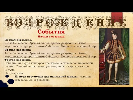 События Начальная школа Первая перемена. 2-е и 4-е классы. Третий этаж, правая