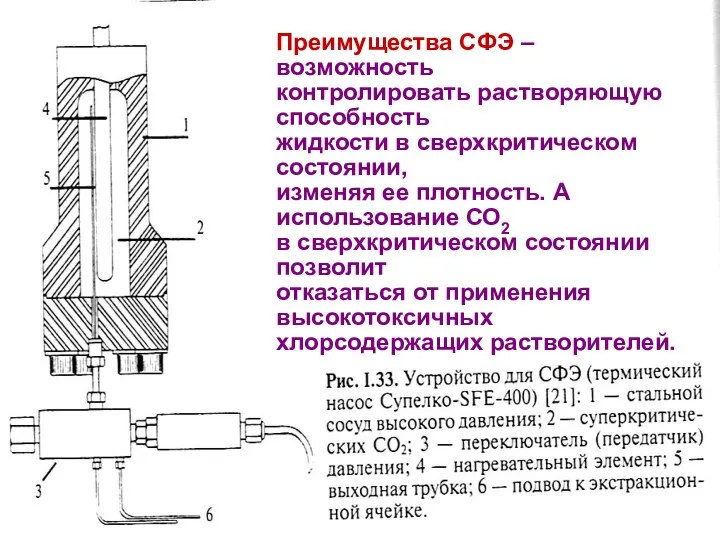 АООС. ЛК. № 10-11. Попова Л.Ф. Преимущества СФЭ – возможность контролировать растворяющую