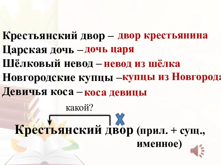 Крестьянский двор – Царская дочь – Шёлковый невод – Новгородские купцы –