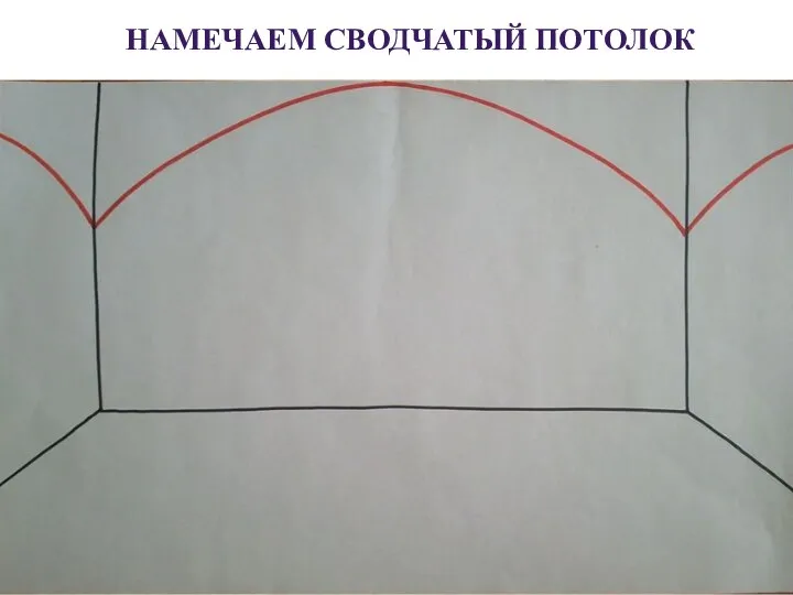 НАМЕЧАЕМ СВОДЧАТЫЙ ПОТОЛОК