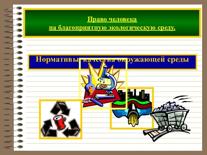 Право человека на благоприятную экологическую среду. Нормативы качества окружающей среды