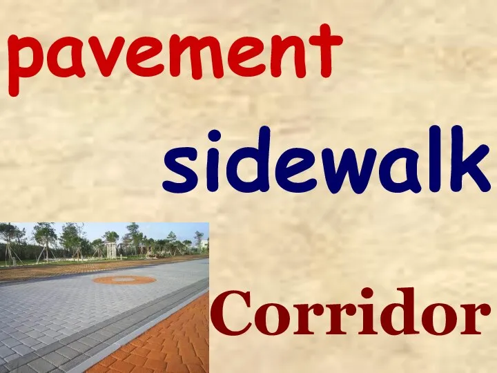 pavement sidewalk Corridor