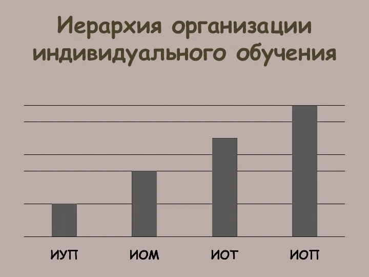 Иерархия организации индивидуального обучения