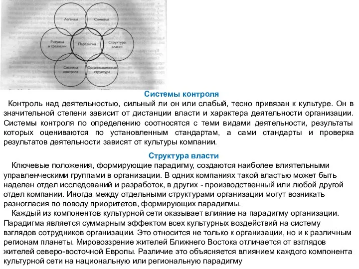 Системы контроля Контроль над деятельностью, сильный ли он или слабый, тесно привязан