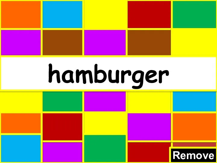 Remove hamburger