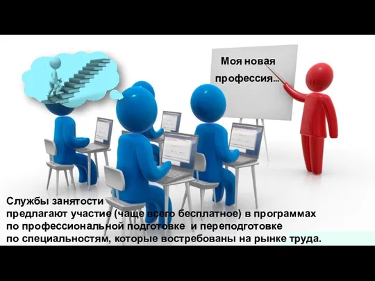 Моя новая профессия… Службы занятости предлагают участие (чаще всего бесплатное) в программах