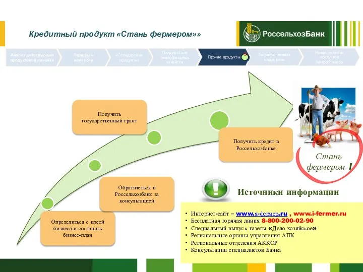 Анализ действующей продуктовой линейки Тарифы и комиссии «Стандартные продукты» Продукты для непрофильных