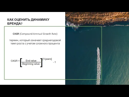 CAGR (Compound Annnual Growth Rate) термин, который означает среднегодовой темп роста с