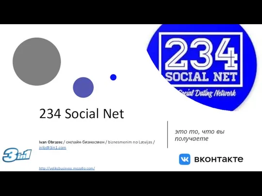 234 Social Net Ivan Obrazec / онлайн-бизнесмен / biznesmenim no Latvijas /