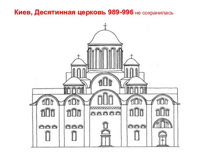 Киев, Десятинная церковь 989-996 не сохранилась