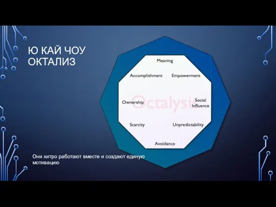 Ю КАЙ ЧОУ ОКТАЛИЗ Они хитро работают вместе и создают единую мотивацию