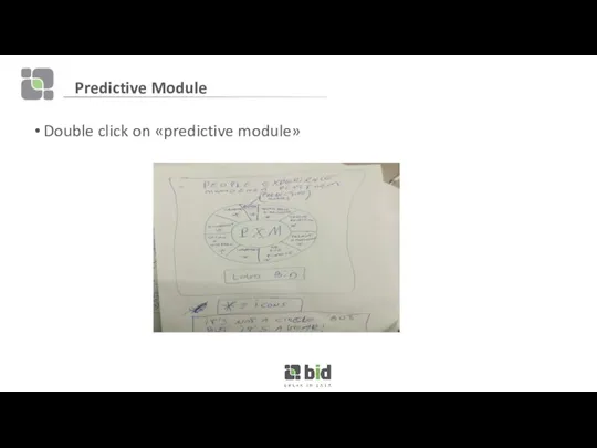 Predictive Module Double click on «predictive module»