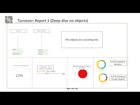 Turnover: Report 1 (Deep dive on objects) Funzioni Sotto Funzioni # of