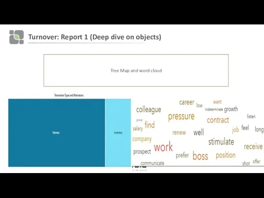 Turnover: Report 1 (Deep dive on objects) 10/03/2019 Tree Map and word cloud