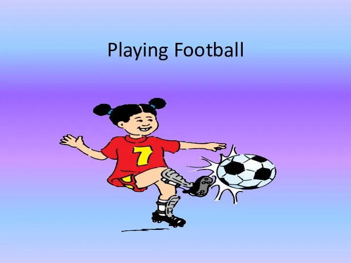 Playing Football