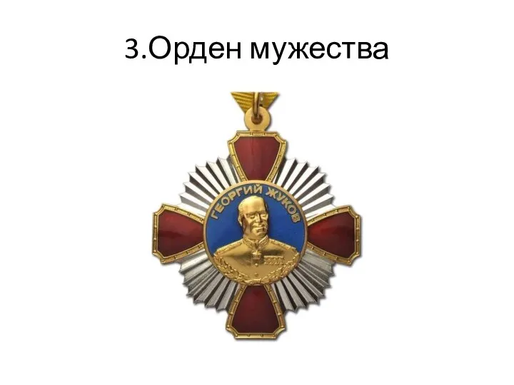 3.Орден мужества