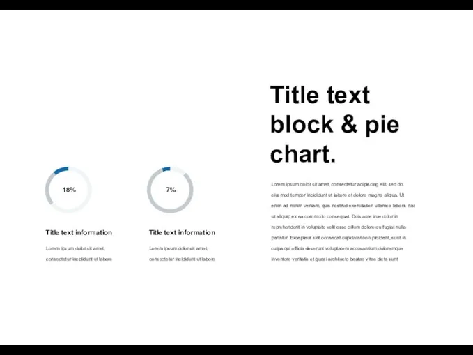 Lorem ipsum dolor sit amet, consectetur incididunt ut labore Title text information