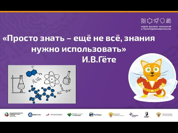 «Просто знать – ещё не всё, знания нужно использовать» И.В.Гёте