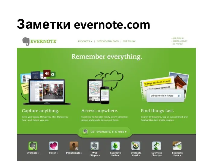 Заметки evernote.com