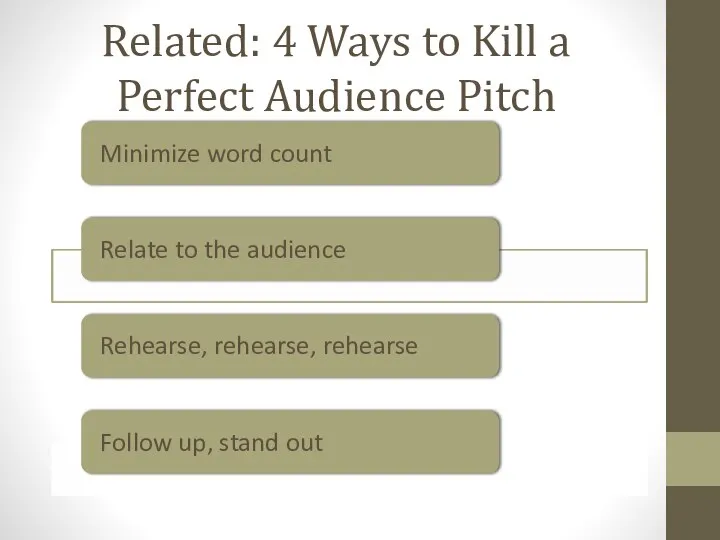 Related: 4 Ways to Kill a Perfect Audience Pitch