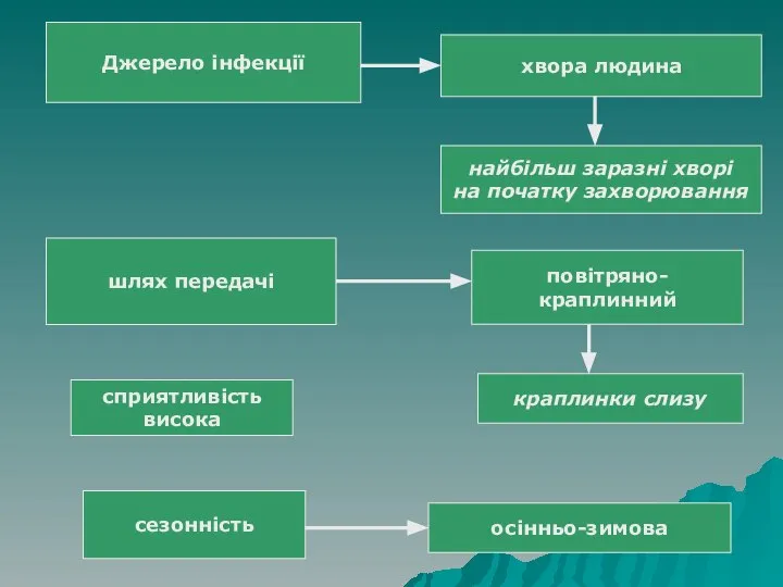 Джерело інфекції хвора людина найбільш заразні хворі на початку захворювання шлях передачі