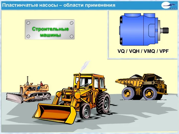 Typische Anwendungen einer Flügelzellenpumpe VQ / VQH / VMQ / VPF Строительные