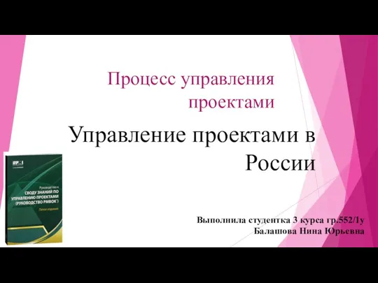 Процесс управления проектами