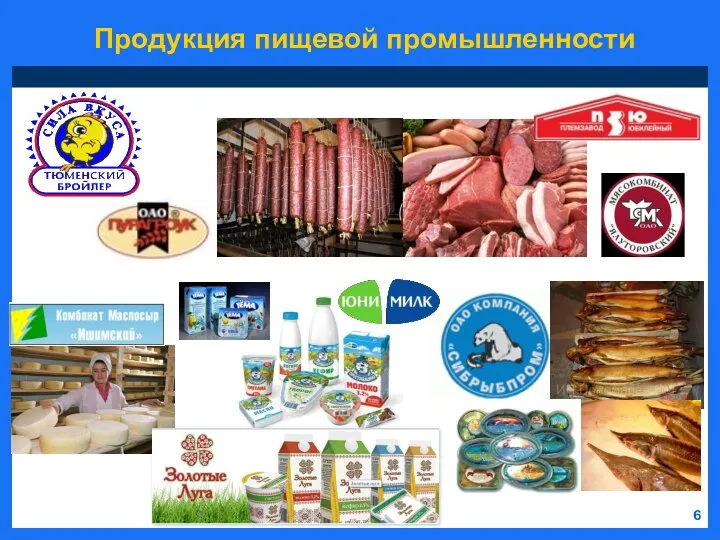 6 Продукция пищевой промышленности